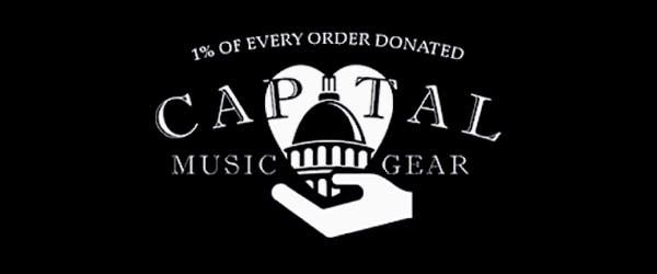 One Percent of Every Order Donated Capital Music Gear